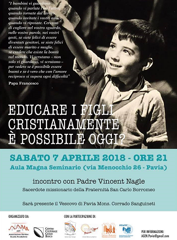 Featured image for “Pavia: Educare i figli cristianamente. E’ possibile oggi?”