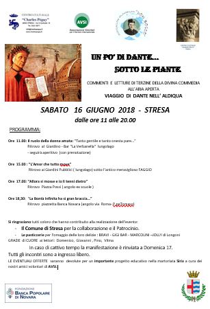 Featured image for “Stresa (VB): Un pò di Dante ..sotto le piante”