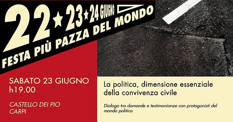 Featured image for “Carpi (Mo): La politica, dimensione essenziale della convivenza civile”