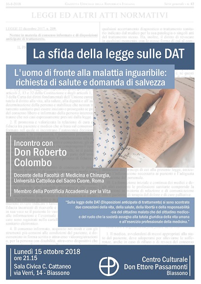 Featured image for “Biassono (MB): La sfida della legge sulle DAT”