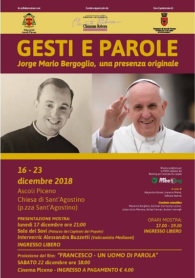 Featured image for “Ascoli Piceno: Gesti e parole. Jorge Mario Bergoglio, una presenza originale”