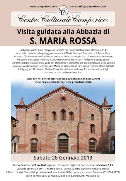 Featured image for “Cassina de’ Pecchi (Mi): L’ Abbazia di Santa Maria Rossa”