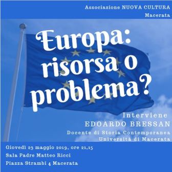Featured image for “Macerata Mc): Europa. Risorsa o problema?”