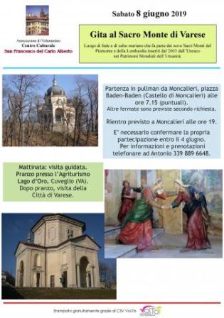 Featured image for “Moncalieri (To): Gita al Sacro Monte di Varese”