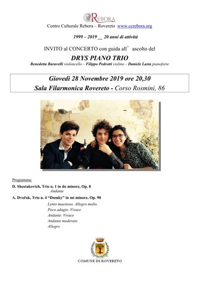 Featured image for “Rovereto (Tn): Concerto con guida all’ascolto”