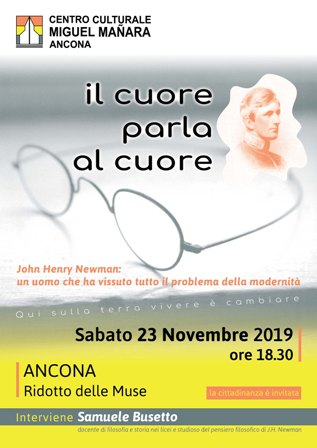 Featured image for “Ancona:  J.H.Newman. Il cuore parla al cuore”