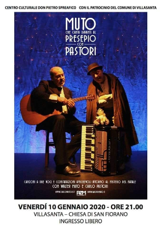 Featured image for “Villasanta (Mb):  Davanti al Presepio con due musicisti”