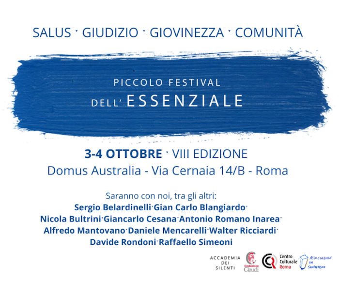 Featured image for “Roma: Piccolo Festival dell’Essenziale”