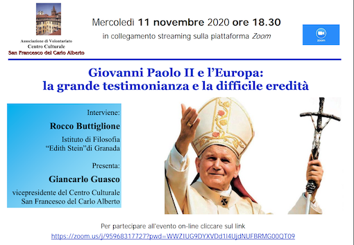 Featured image for “Moncalieri (To): Giovanni Paolo II e l’Europa”
