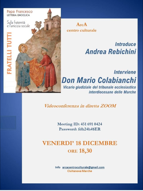 Featured image for “Civitanova Marche: La lettura enciclica del Papa”