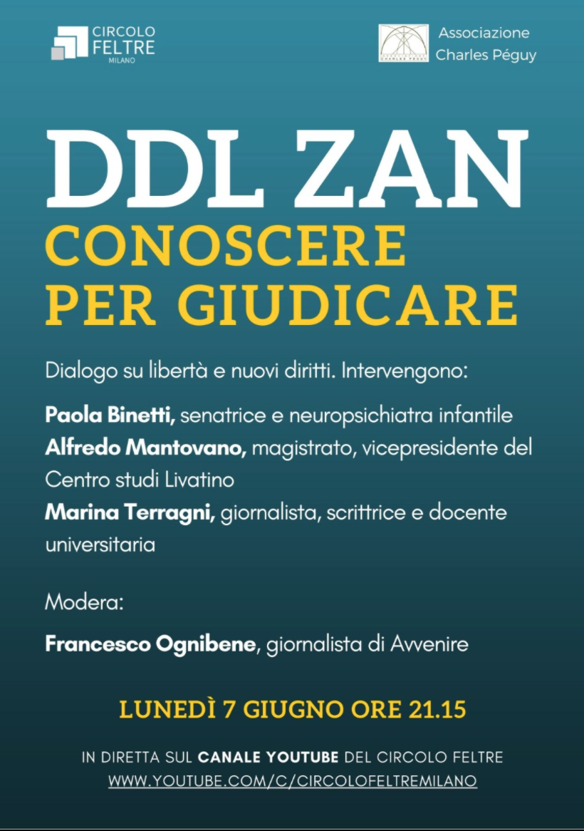 Featured image for “Milano: DDL ZAN. Conoscere per giudicare”