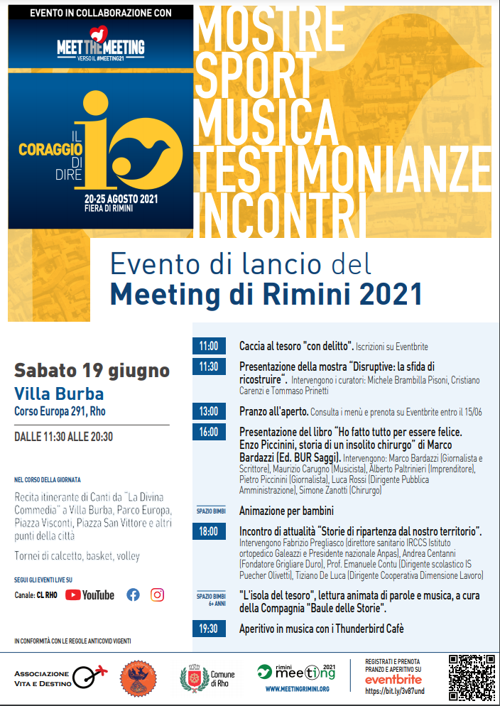 Featured image for “Rho (Milano): Evento di lancio del Meeting di Rimini 2021”