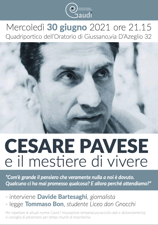 Featured image for “Giussano (Mb): Cesare Pavese”