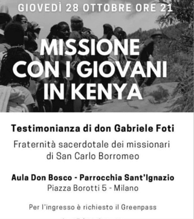 Featured image for “Milano: Missione con i giovani in Kenya”