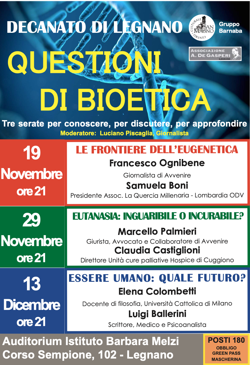 Featured image for “Legnano (Mi): Questioni di bioetica”