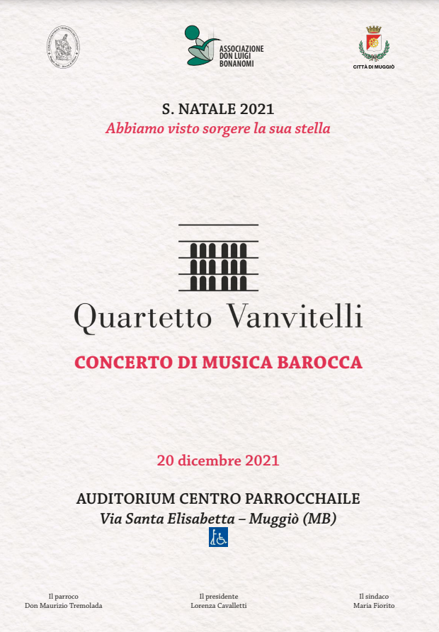 Featured image for “Muggiò (Mb):Quartetto Vanvitelli”