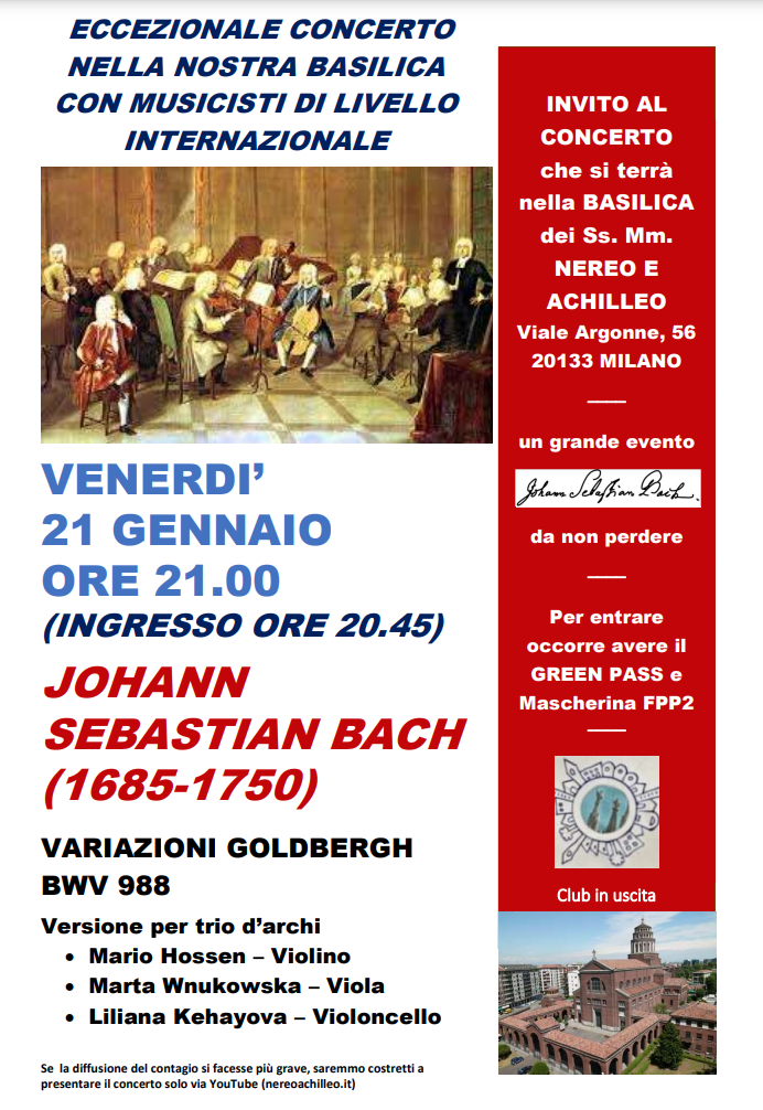 Featured image for “Milano: Johann Sebastian Bach 1685-1750”