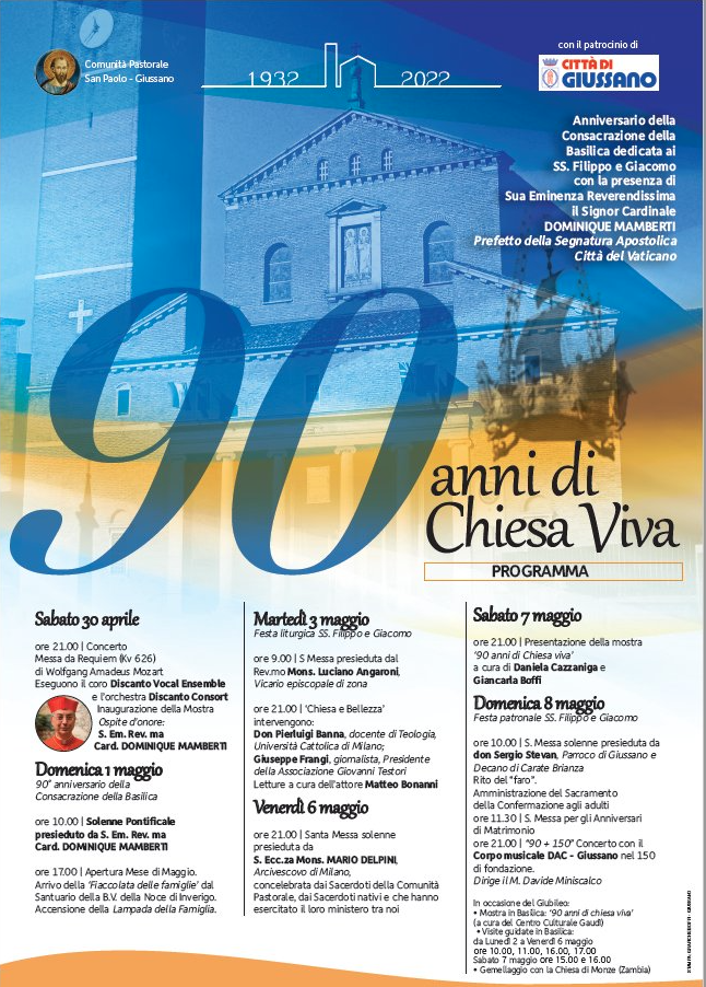 Featured image for “Giussano (Mb): 90 anni di Chiesa Viva”