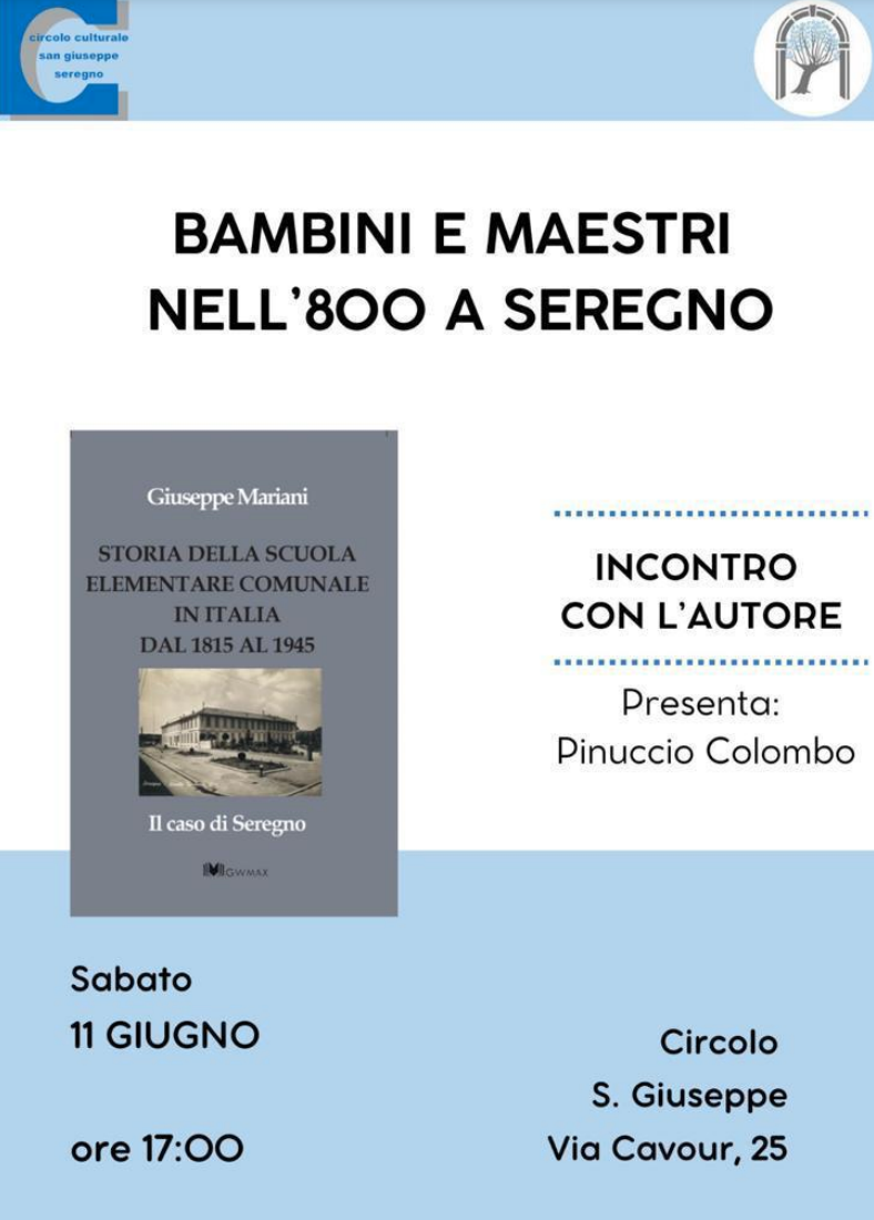Featured image for “Seregno (Mb): Bambini e maestri nell’800 a Seregno”