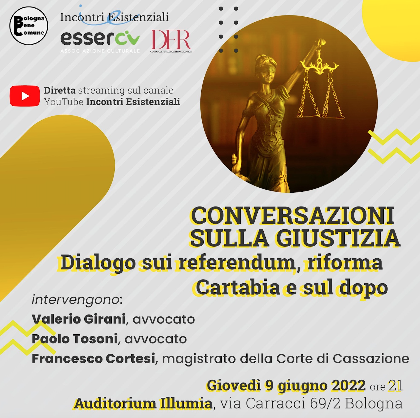 Featured image for “Bologna: Conversazioni sulla giustizia”