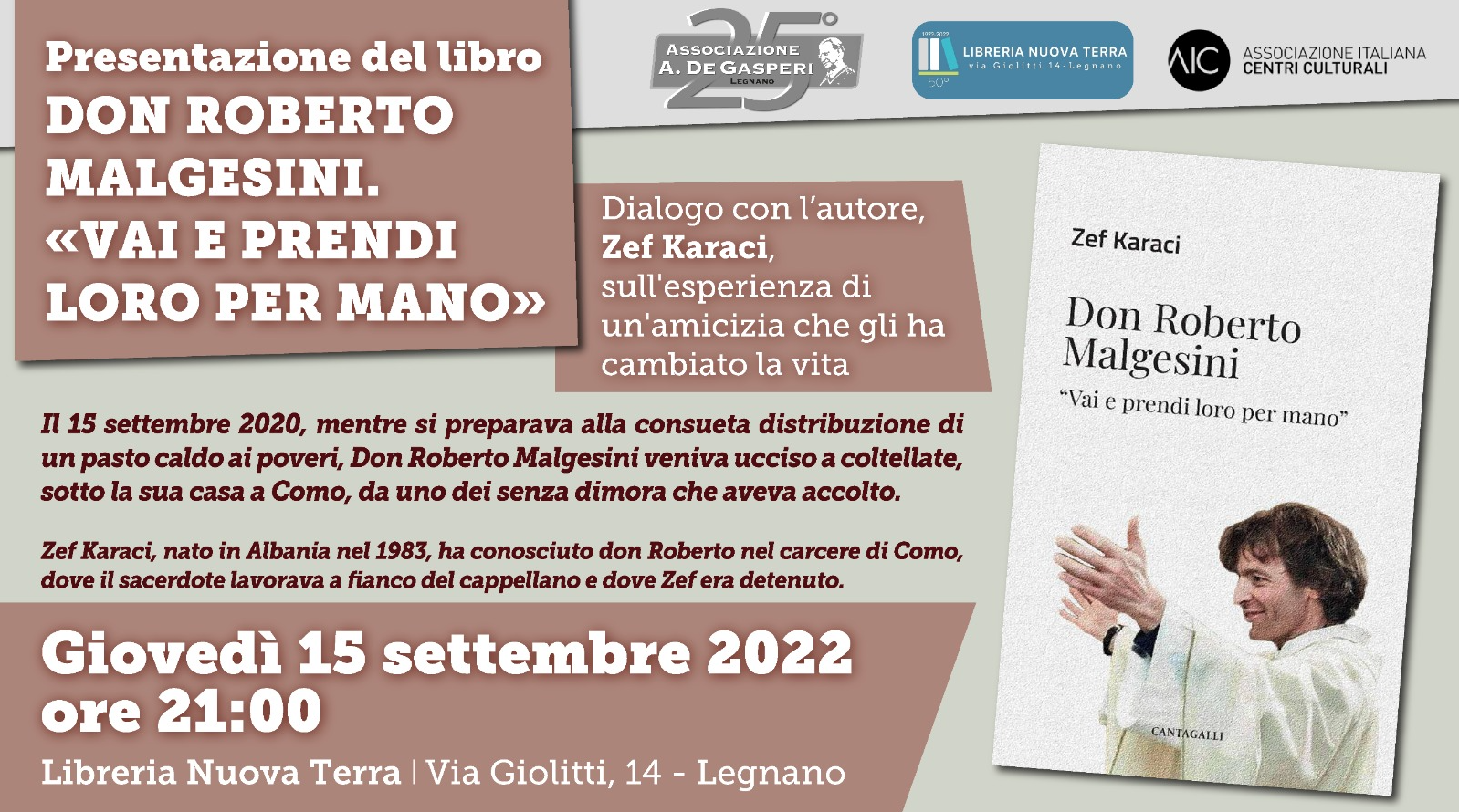 Featured image for “Legnano: Don Roberto Malgesini”