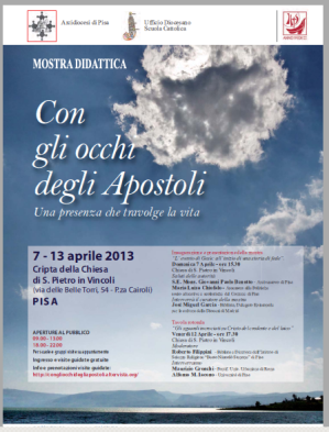 Featured image for “Pisa: Gli sguardi incrociati su Cristo del credente e del laico”