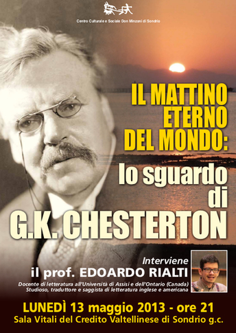 Featured image for “Sondrio: Il mattino eterno del mondo: G.K. Chesterton”