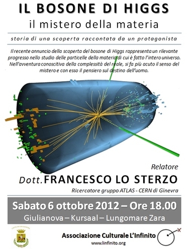 Featured image for “Giulianova (Te): Il mistero della materia. Il bosone di Higgs”
