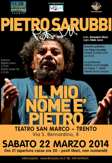 Featured image for “Trento: Il mio nome è Pietro”