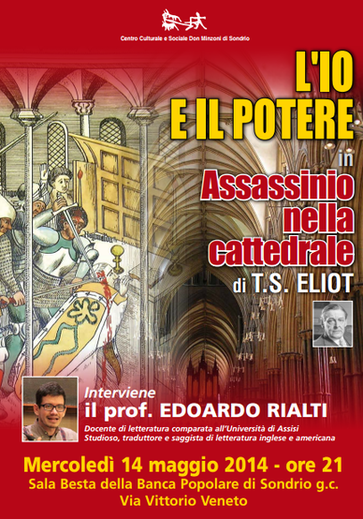 Featured image for “Sondrio: Assassinio nella cattedrale di T.S. Eliot”