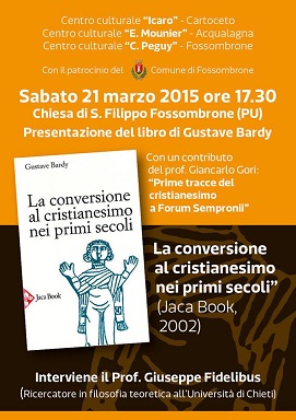 Featured image for “Fossombrone (PU): La conversione dei primi  cristiani”