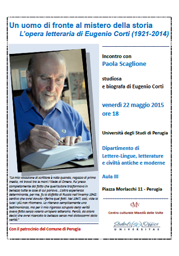 Featured image for “Perugia: L’opera letteraria di Eugenio Corti”