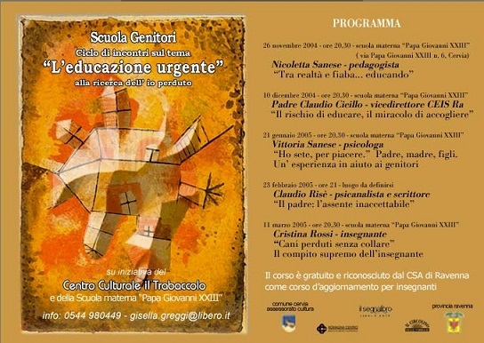 Featured image for “Cervia (Ra): L’educazione urgente”
