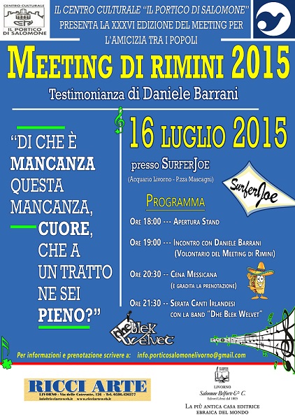 Featured image for “Livorno: Presentazione del Meeting di Rimini”