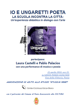 Featured image for “Pavia: Io e Ungaretti poeta”