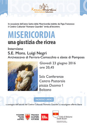 Featured image for “Bolzano: Misericordia. Una giustizia che ricrea”