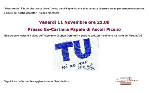 Featured image for “Ascoli Piceno: Tu sei un bene per me”