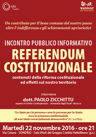 Featured image for “Sondrio: Il Referendum Costituzionale”