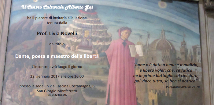 Featured image for “Casale Monferrato (Al): Dante, poeta e maestro della libertà”