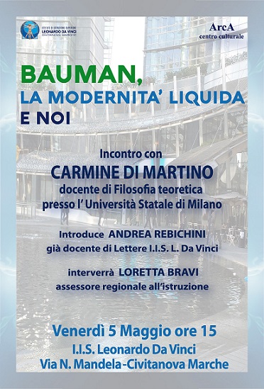 Featured image for “Civitanova Marche (Mc): Bauman. La modernità liquida e noi”