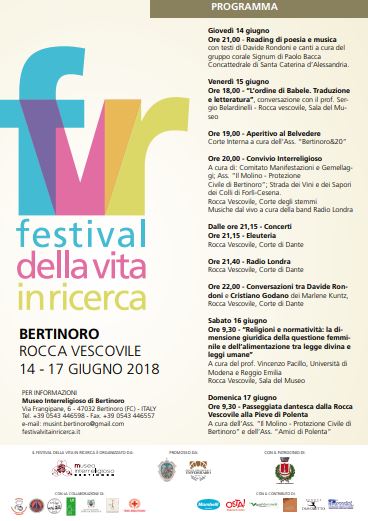 Featured image for “Festival della vita in ricerca, 14-17 giugno”