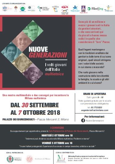 Featured image for “A Milano la mostra sulle Nuove generazioni sino al 7 ottobre”