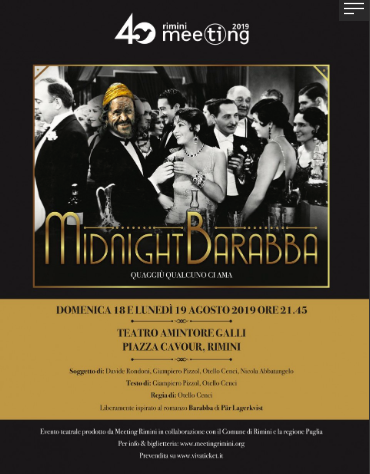 Featured image for “Midnight Barabba – Spettacolo inaugurale #meeting19”