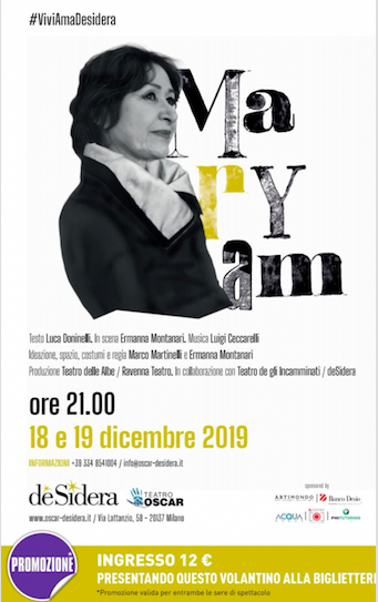 Featured image for “Teatro Oscar: Maryam di Luca Doninelli”