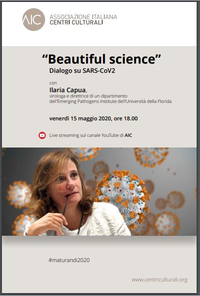 Featured image for “Dialogo su SARS-CoV2 con Ilaria Capua, 15 maggio ore 18.00”