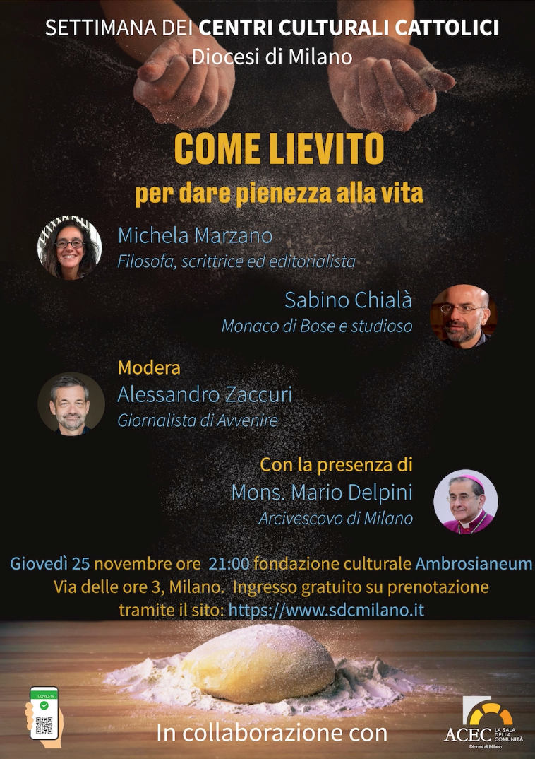 Featured image for “Diocesi d Milano: Come Lievito, per dare pienezza alla vita”