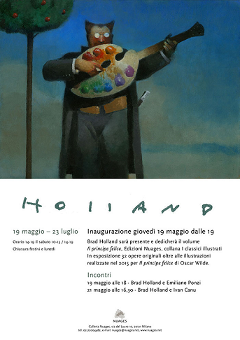 Featured image for “A Milano la mostra di Brad Holland su Oscar Wilde”