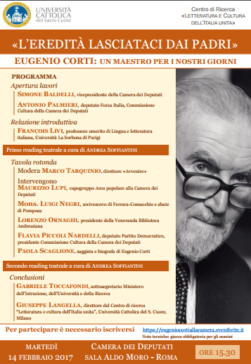 Featured image for “L’opera di Eugenio Corti a Montecitorio”