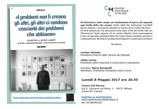 Featured image for “L’incontro con Julián Carrón e Luciano Violante, a Milano”