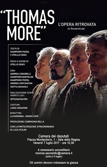 Featured image for “Il “Thomas More” a Montecitorio, venerdì 7 luglio”